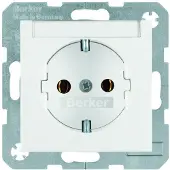 Berker 47508989, Typ F, Weiß, Duroplast, IP20, 250 V, 16 A