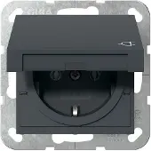 Gira System 55, Schuko, Anthrazit, 29 mm