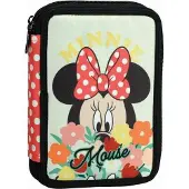 Disney Minnie Floral Federmäppchen 2-stöckig gefüllt Set