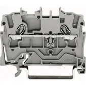 Wago 2102-1301 3-Leiter-Durchgangsklemme,mit Hebel und Push-in CAGE CLAMP,2,5 mm2,grau 21021301 - 50 Stück