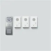 Siedle&Söhne SIEDLE & SÖHNE Siedle Audio-Set SET CAB 850-3 E/W Siedle Basic Edelstahl gebürstet
