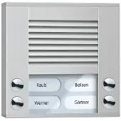 Technisat Audio Außenstation PES04-EN/04 4Tasten 2reihig AP silber (PES04-EN/04)