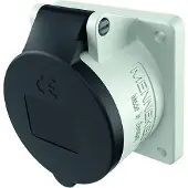 MENNEKES 23267 Anbaudose TA, 16A4p 7h500V, IP44 HW/VN