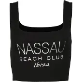 Nassau Beach T-Shirt "Top NB22002", Damen, Gr. XS, schwarz, Obermaterial: 48% Baumwolle CO. 48% Modal CMD. 4% Elasthan EL., Tops T-Shirt