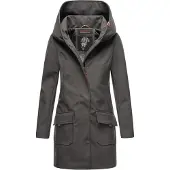 MARIKOO Winterjacke "Mayleen Damen Softshell Jacke B856", Kinder, Gr. 3XL, grau (anthrazit), Obermaterial: 95% Polyester PES. 5% Elasthan EL., Jacken Winterjacke