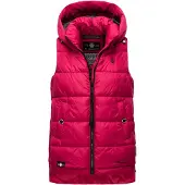 MARIKOO Steppweste "Zarinaa Damen Steppweste B898", Damen, Gr. 38, pink (fuchsia), Obermaterial: 100% Polyester PES., Westen Steppweste