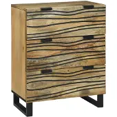 vidaXL Sideboard Braun 60 x 33.5 x 75 cm Massivholz Mango