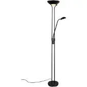 Reality Spock LED Stehleuchte 19W 25cm dimmbar Schwarz Matt warmweiss