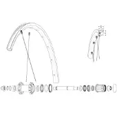 Mavic Rear Ksyrium Sl Rb Rennradfelge