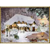 Sonstige Verlage A4-Wand-Adventskalender - Winterliches Cottage