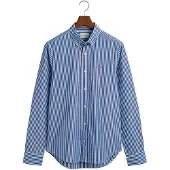 Gant für Herren. 3000132 Gestreiftes Slim Fit Popeline Hemd blau (XL), Lässig, Baumwolle, Klassisch, Langarm