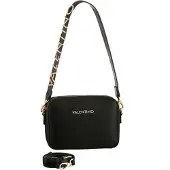Valentino Damen Schultertasche/ Umhängetasche ALEXIA Schwarz Kunstleder-