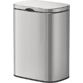 Wenko Kosmetikeimer "Sare", silber (silber glänzend), B:21,5cm H:29,5cm T:19cm, Edelstahl, Mülleimer, Kosmetikeimer, zur Befestigung an der Wand, 5 Liter