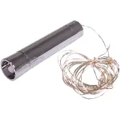 Rayher Hobby Materialen 69180000 LED-Mini-Lichterkette mit Draht, für den Innenbereich, flexibel,