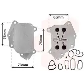 VAN WEZEL Ölkühler, Motoröl 09013700 für CITROËN/PEUGEOT