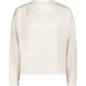 Cartoon Sweatshirt mit Kragen in Middle Cream Melange | Gr.: 38