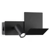 Ideal Lux Moderne Wandleuchte Komodo-1 Metall Schwarz Led 4,5W 3000K Warmes Licht