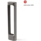 Faro LED-Wegelampe Totem, grau, Beton, Höhe 61,1 cm