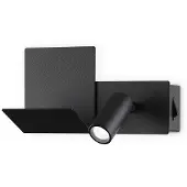 Ideal Lux Moderne Wandleuchte Komodo-2 Metall Schwarz Led 4,5W 3000K Warmes Licht