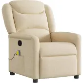 Syfax Massagesessel Creme Stoff