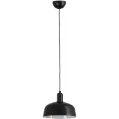 Faro Hängelampe Tatawin, schwarz, Glas, Ø 18,4 cm
