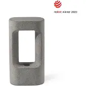 Faro LED-Sockellampe Totem, grau, Beton, Höhe 28,5 cm