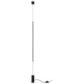 Ideal Lux LED-Stehleuchte Filo, schwarz, Metall, 3.000 K