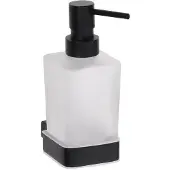 Bemeta Flüssigseifenspender NERO aus schwarzem Messing und Glas / 250ml