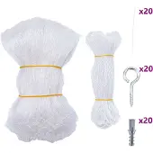 vidaXL Katzennetz Transparent 6x3 m Nylon