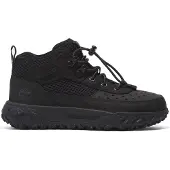 Timberland für Jungen. TB0A64DR0151 GreenStride Motion 6 Low Top Schnürschuhe aus Leder Bergschuhe schwarz (33), Wohnung, Schnürsenkel, Läss
