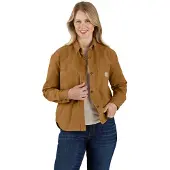 Carhartt Rugged Flex Loose Fit Heavyweight Duck Overshirt brown (BRN) S REG