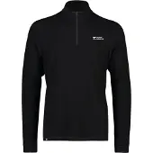 Mons Royale Cascade Merino Base Layer 1/4 Zip, Skiunterhemd, Herren, schwarz