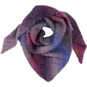 CAPO Dreieckstuch , Damen, lila (plum), Strick, Materialmix, mehrfarbig, Modetücher Dreieckstuch, mit Farbverlauf, Wollanteil