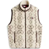 Tommy Hilfiger Fleeceweste "TJM TEDDY AOP" Stehkragen, normale Passform