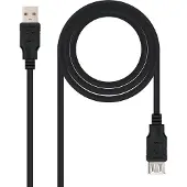 Nanocable Verlängerungskabel 10.01.0203-BK 1,8 m USB Weiblicher Stecker Stecker Schwarz