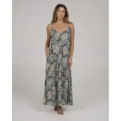Salty Crew Baja Maxi ärmelloses Langes Kleid