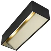 SLV 1002842 LOGS IN L Indoor LED Wandaufbauleuchte schwarz/messing 3000 K TRIAC dimmbar
