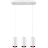SLV 1006436 ASTO TUBE, Pendelleuchte, GU10, Pendellänge 250 cm, max. 3x10 W, weiß