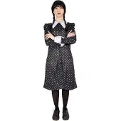 Wednesday Mittwochs-kleid Mit Perücke