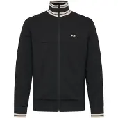 BOSS für Herren. 50543081 Zone Sweatshirt schwarz (XS), Lässig, Baumwolle