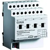 Gira KNX Schaltaktor 4-fach 16A REG mit C-Last und Handbetrieb, 1 Stk.