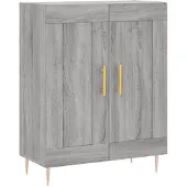 vidaXL Highboard Grau Sonoma 69,5x34x180 cm Holzwerkstoff