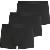 BOSS Trunk "3P Trunk ONE", Herren, Gr. XXL, Jersey, schwarz (schwarz 002), Jersey, Obermaterial: 95% Baumwolle, 5% Elasthan, Unterhosen Trunk, mit unifarbenen Bund