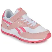 Reebok Sneaker CLASSIC "GLIDE LOW ELASTIC & TOP STRAP", Mädchen, Gr. 34, rosa (ftwrweiß, subtlepink, passionpink), Leder, Synthetik, Textil, Schuhe Sneaker