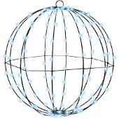 vidaXL Weihnachts-Finial-Licht 160 LEDs Kaltes Weiß 50 x 50 x 52 cm