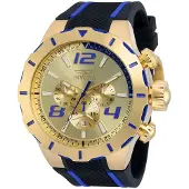 Invicta S1 Rally 20107 Herrenuhr - Quarzwerk - Edelstahl mit goldenem Zifferblatt - 53 mm