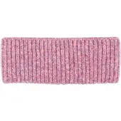 CAPO Stirnband , Damen, rosa (rosé), Strick, Materialmix, unifarben, Mützen Stirnband, Melange-Optik, Rippenstrick, Wollanteil