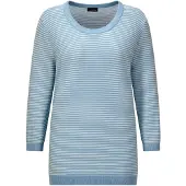 Goldner "Halbarm Ringelpullover aus Baumwolle" Rundhalsausschnitt