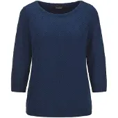 Goldner "Kurzgröße Halbarm Baumwollpullover mit Struktur" 3/4-Ärmel
