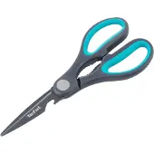 Tefal Haushaltsschere "Fresh Kitchen", grau, blau, B:9cm, Scheren, Haushaltsschere, Flaschenöffner, Nussknacker, Edelstahlklingen, Antihaftversiegelung